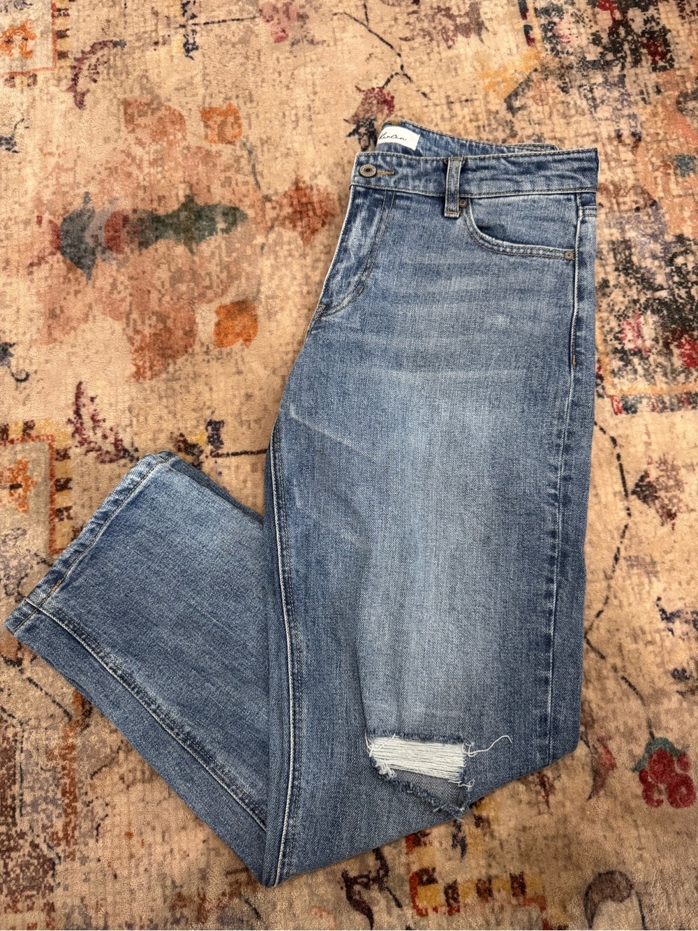 Classic Blue Women’s Distressed Jeans